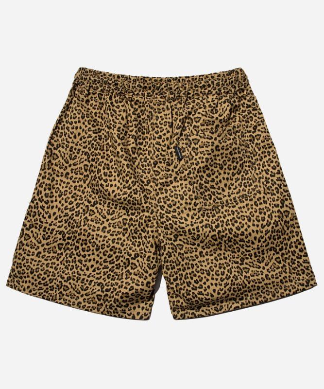 SP LEOPARD SHORT PANTS-BROWN
