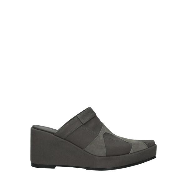 PLATFORM WEDGE MULES 01 GRAY