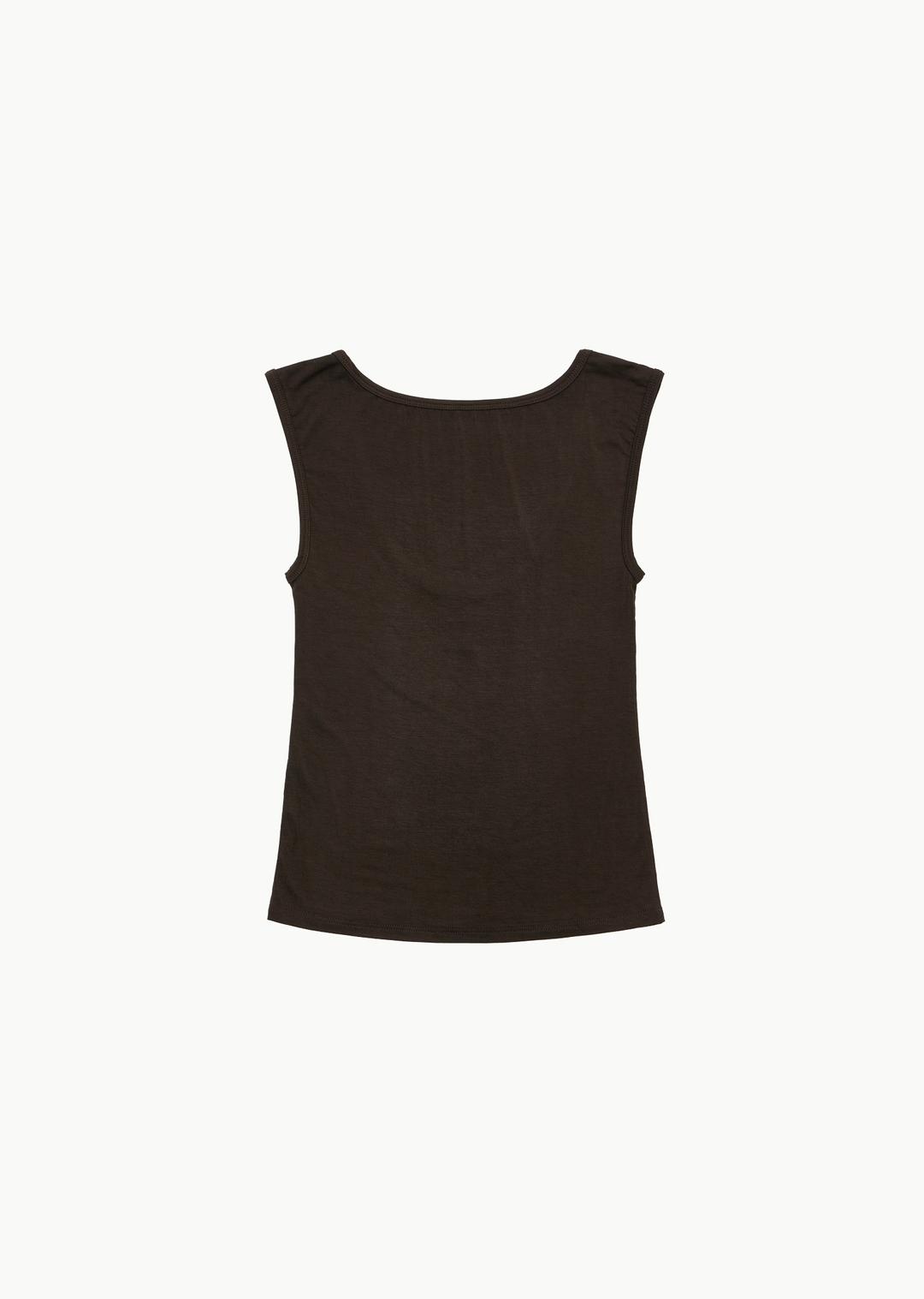 recline bateau sleeveless, espresso