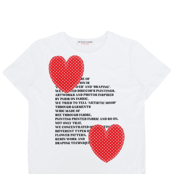 HEART PATCH T-SHIRT (WHITE)