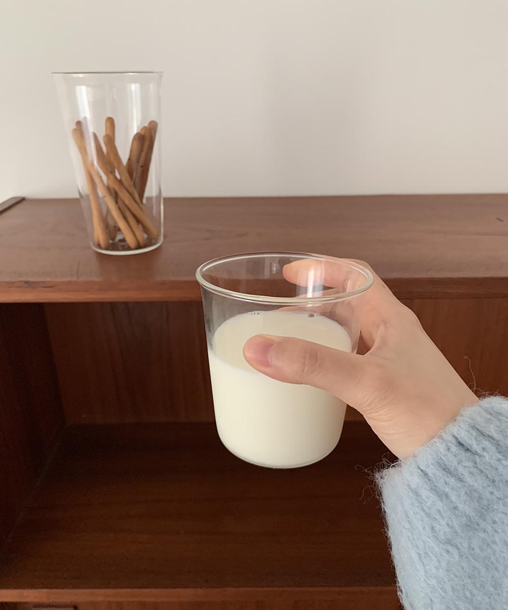 [피클샵] 데일리 투명 유리컵 (2size)