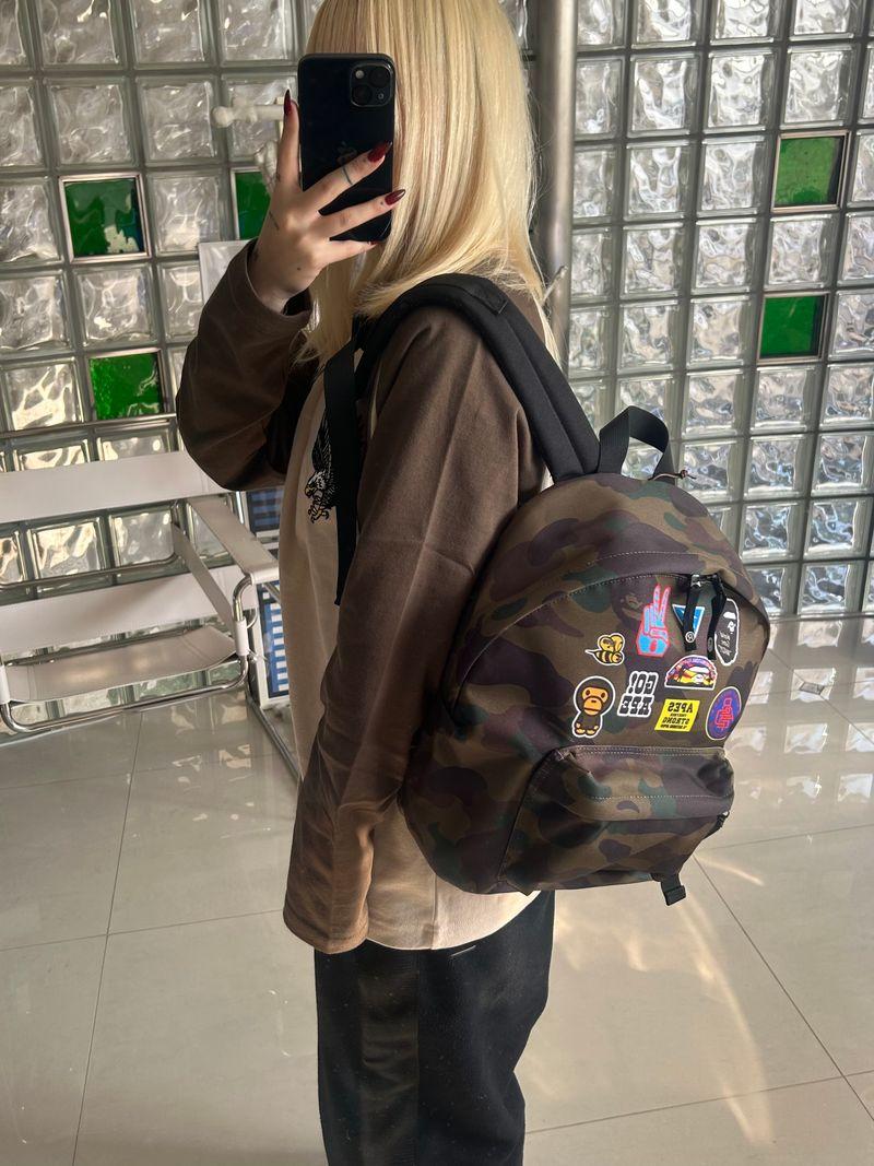 camo patch daypack