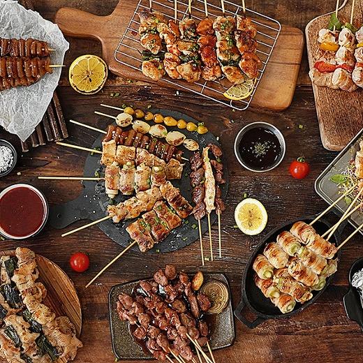 캠퍼들이 인정한 모듬 수제꼬치 구이 16종