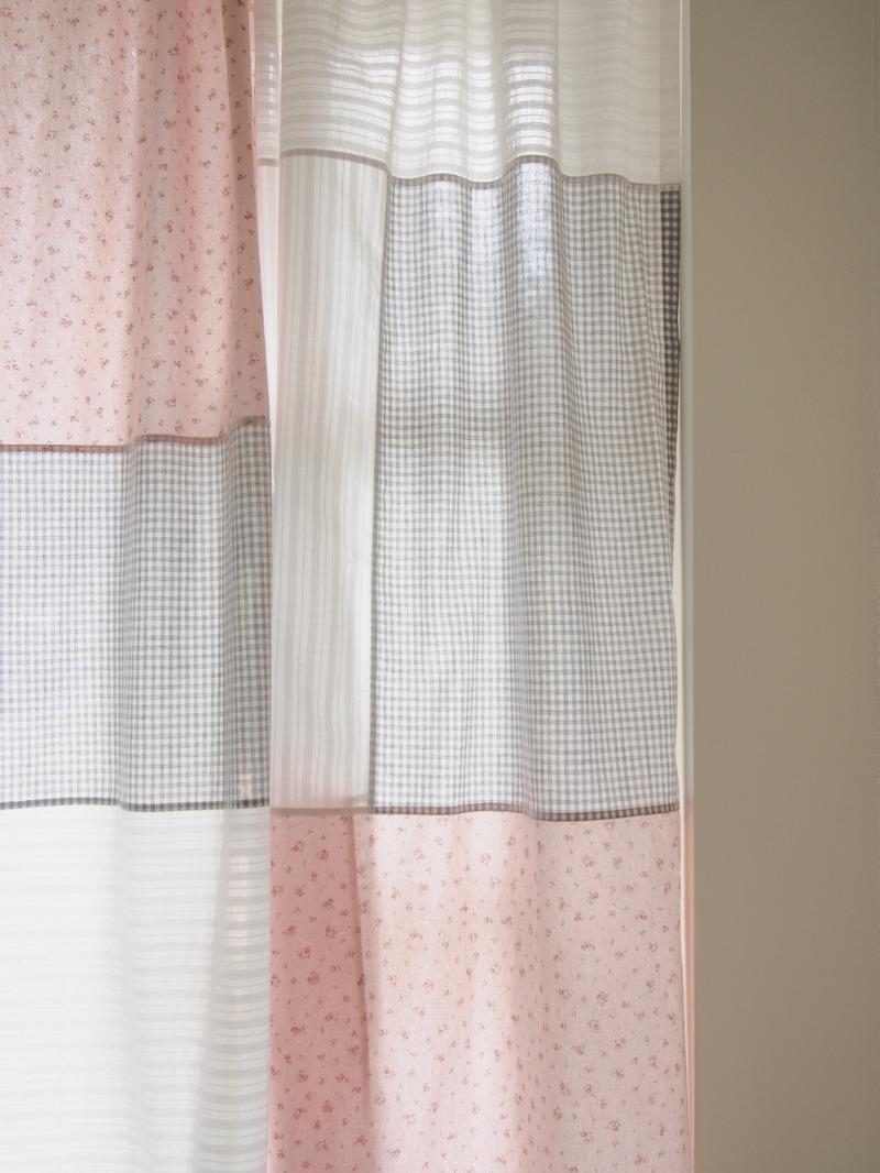 마이디어로지 패치워크 커튼 | 핑크