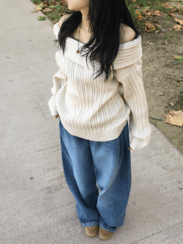 앤티즈 * 단독진행* 오버 오픈숄더 니트 (3color)