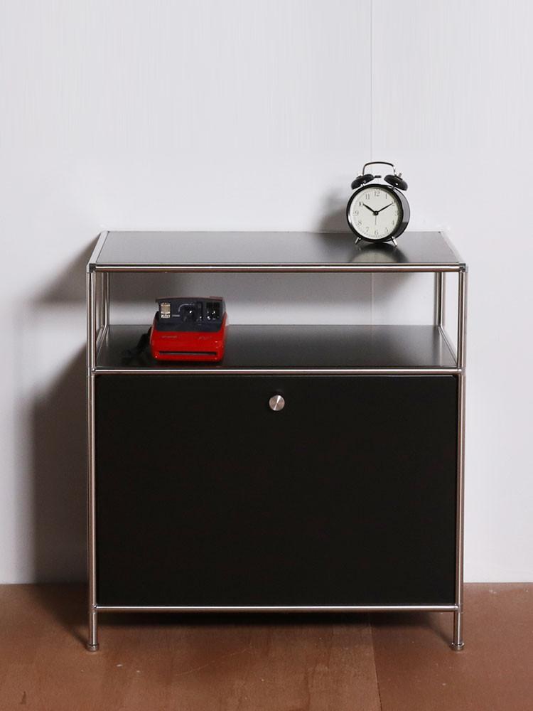 [컨테이너블랙]모듈 협탁 사이드테이블 수납장 가구 패널시리즈[P6423]