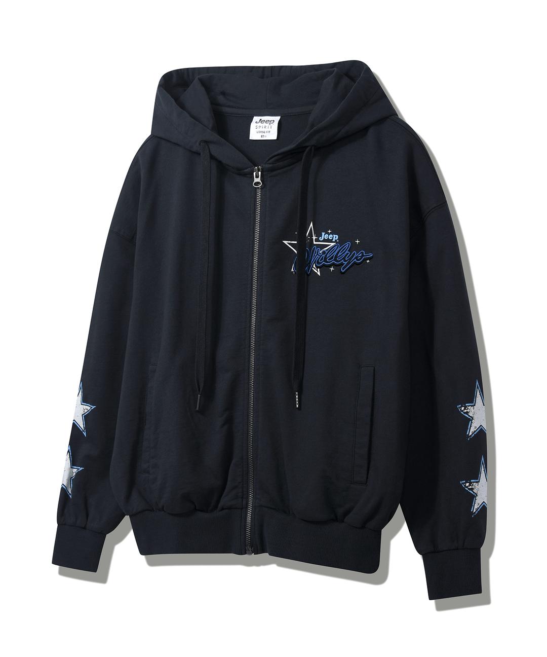 WOMEN Vintage Hooded Zip-Up (JP2TZF021DG)