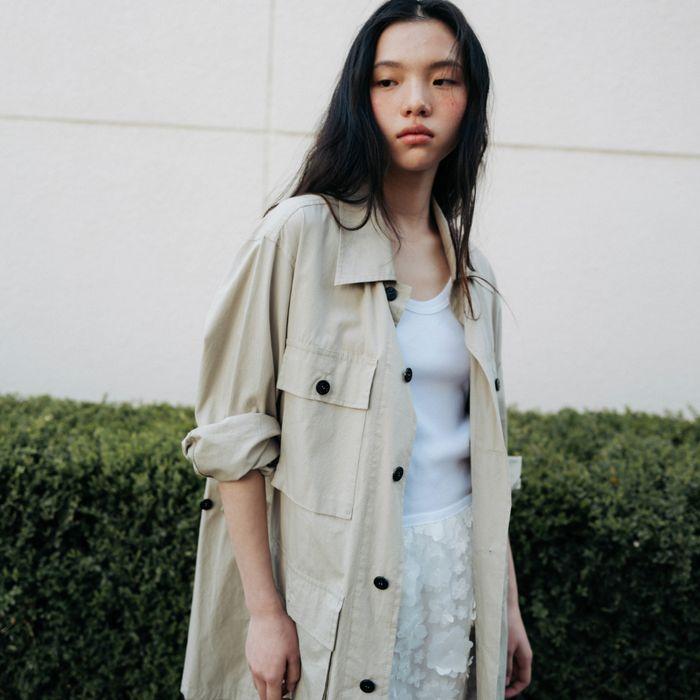 Cotton field shacket (beige)