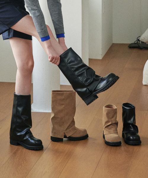 ljh7127 Loose Fit Mid Boots - 3 Colors