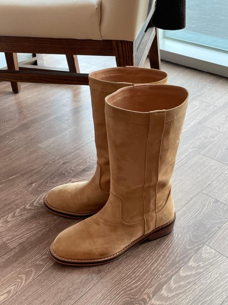 Ortte;9 오르떼나인 스웨이드 하프 부츠 boots (1 Color)