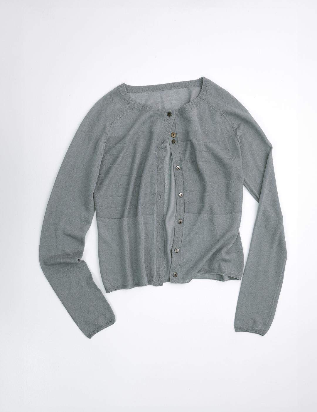 Sheer cardigan (dusty teal grey)
