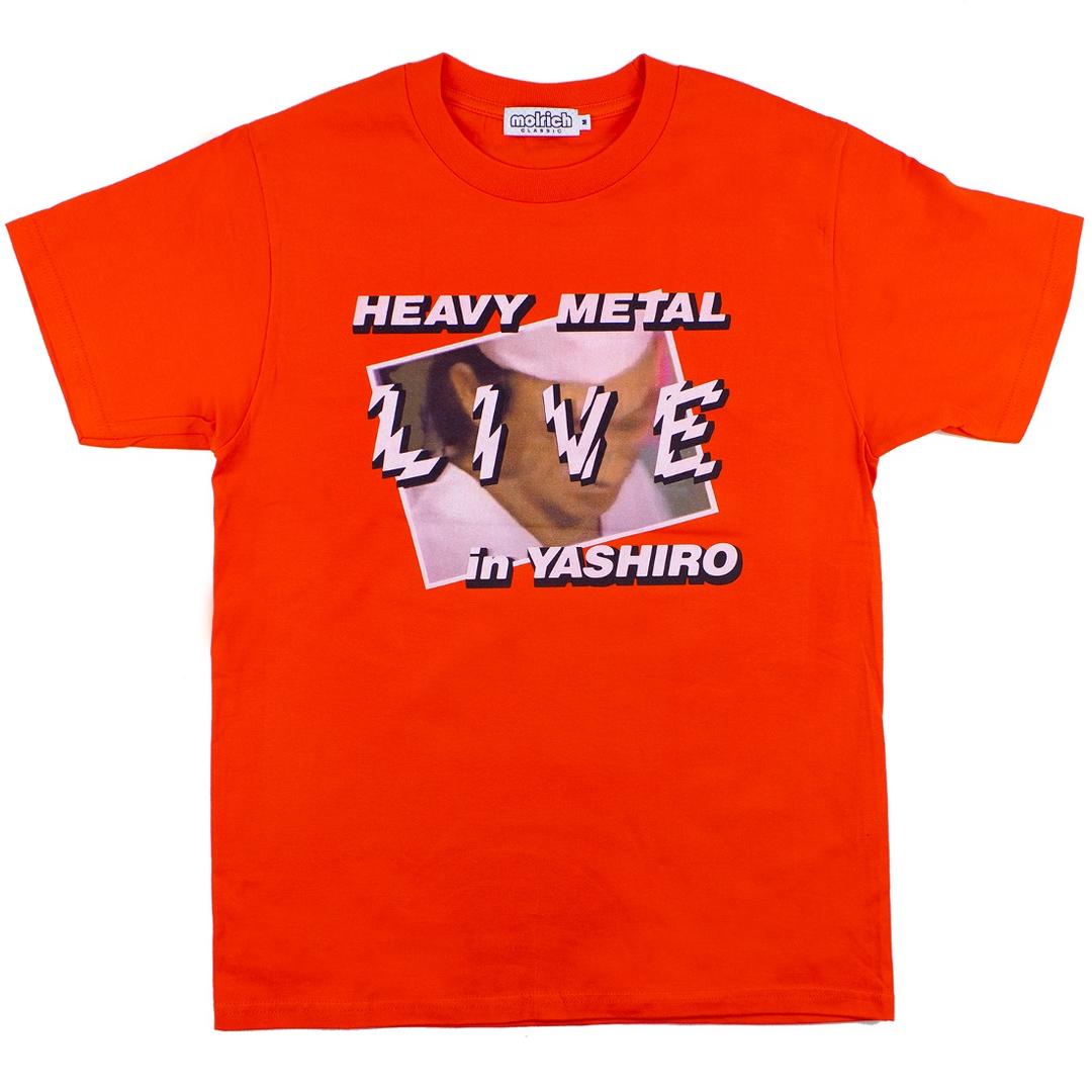 HEAVY METAL LIVE IN YASHIRO Tee (orange red)