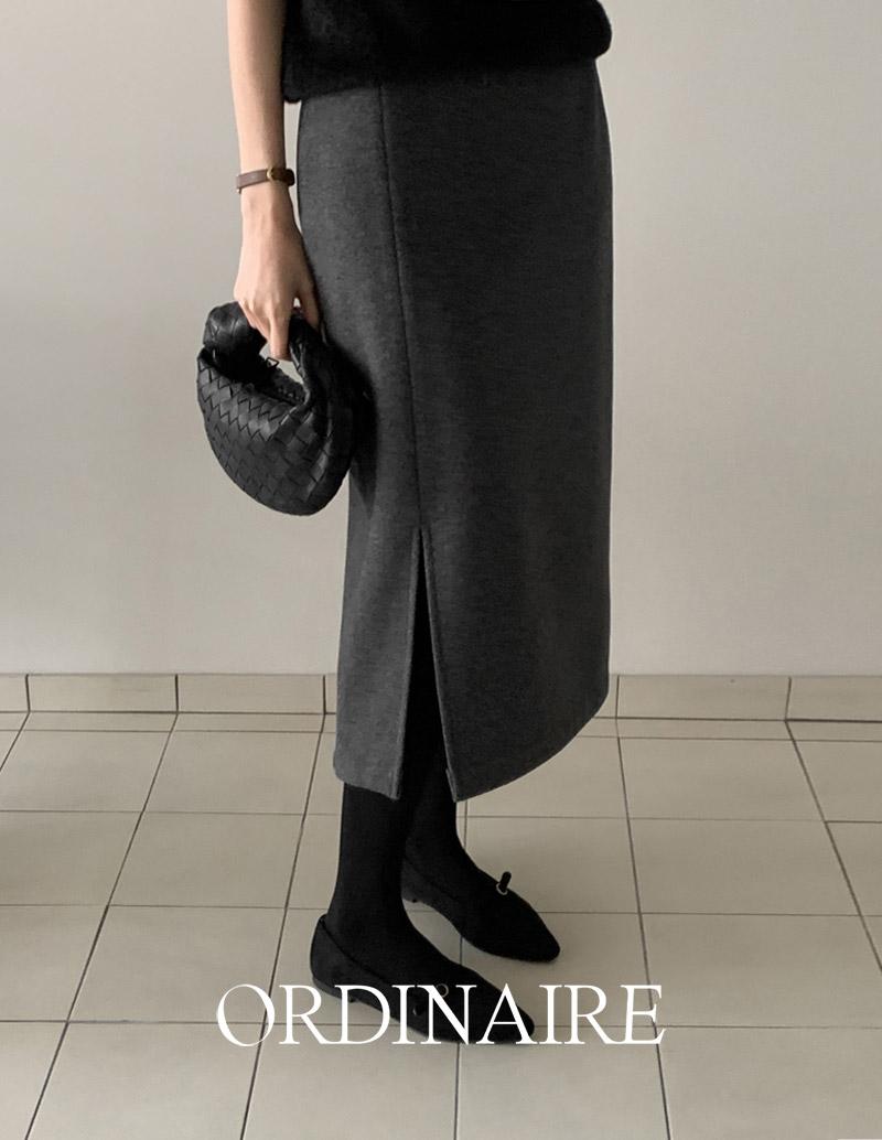 가내스라 [기모♨/하객룩✨] [ordinaire] 메르시 스커트 (윈터/2color/XS-L/블랙S,M 단독주문시오늘출발)