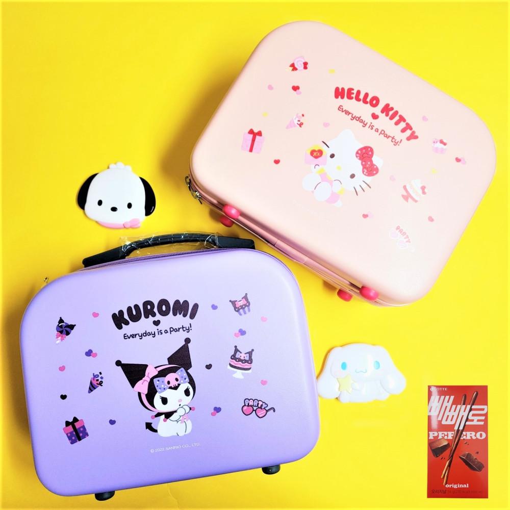 산리오 빼빼로 캐리어 롯데 미니 쿠로미 헬로키티 래디백 굿즈 하드케이스 캐릭터