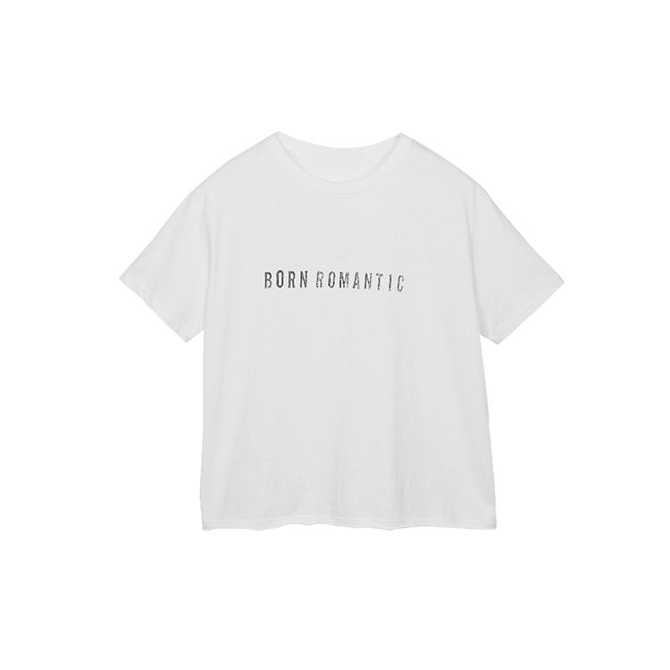 2ND Re-Order / Born Romantic T-shirts / White : PULA