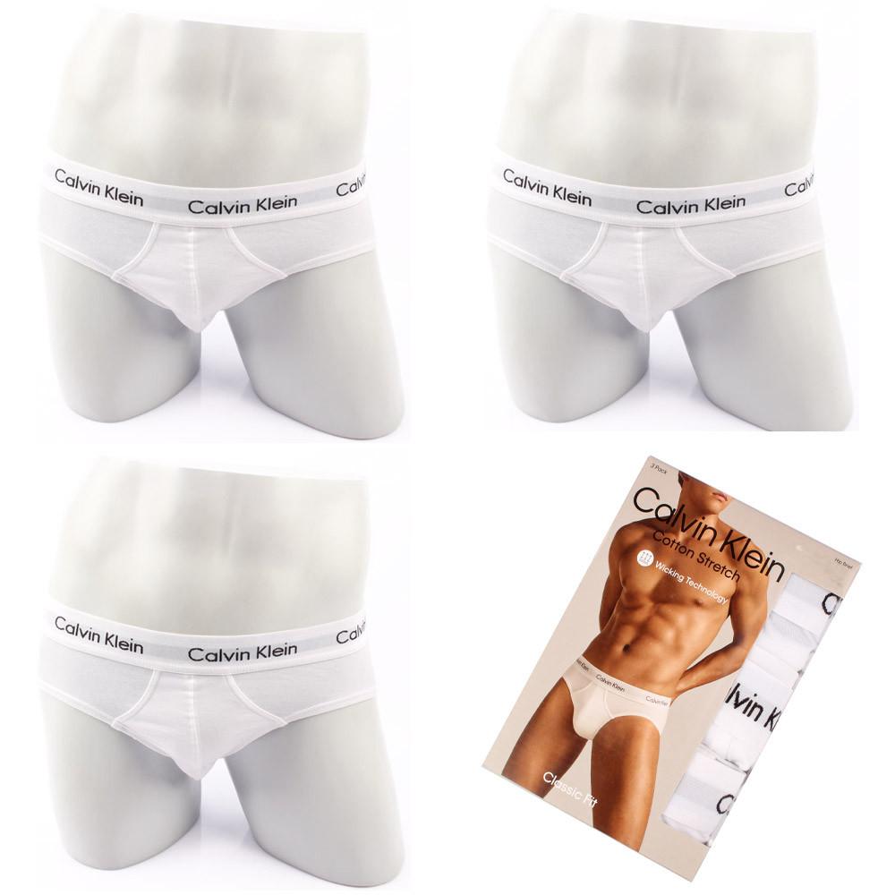 캘빈클라인 언더웨어 CK팬티 남자속옷 삼각팬티 NB2613 화이트 3팩