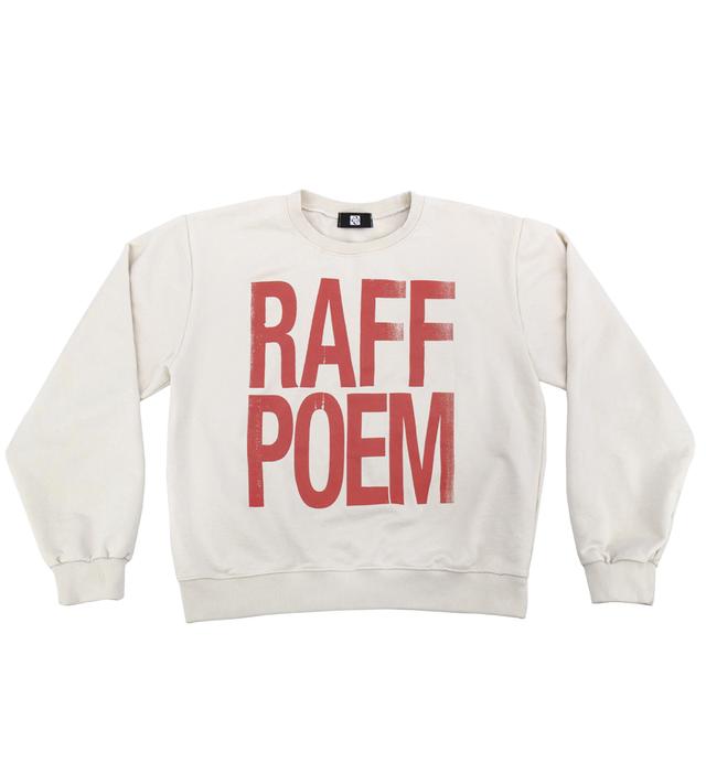 RAFF POEM Heavy Terry Sweatshirt - Vintage Ivory