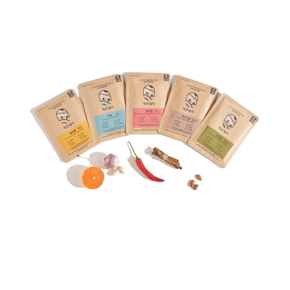 제주벨미 5종선물세트 제주흑돼지육포 제주기념품