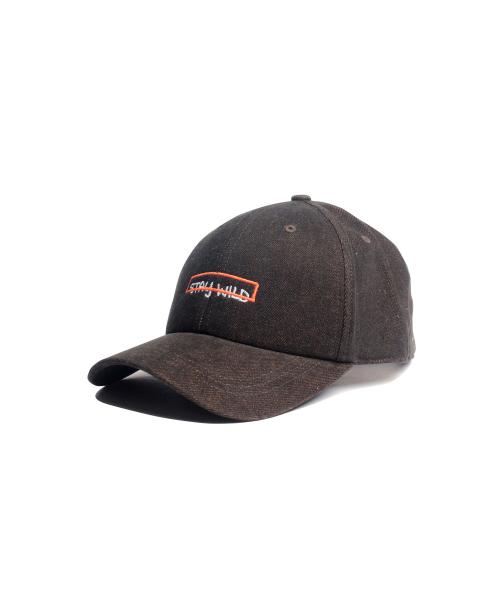 STAY WILD BALL CAP - BLACKorange
