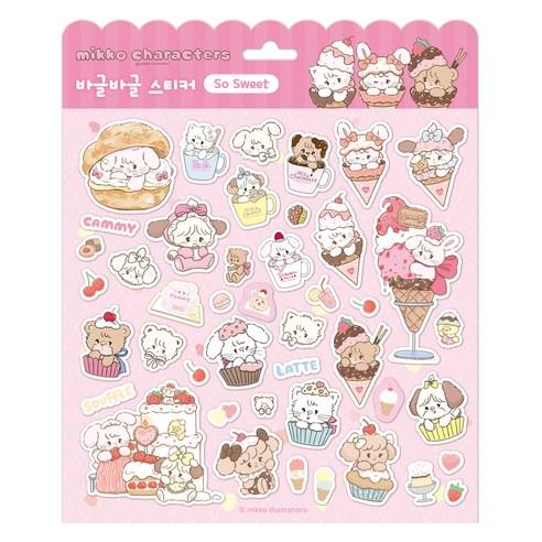아이누리 미코캐릭터즈 바글바글 스티커 쏘 스위트, 쏘 스위트, 1개 - 팬시스티커 | 쿠팡