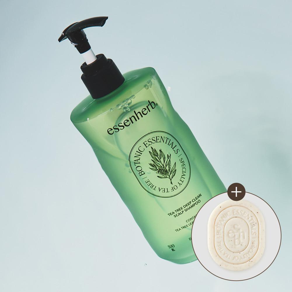 에센허브 티트리 딥클린 스칼프 샴푸 500ml (클렌징바 증정) (10% Npay 구매적립)