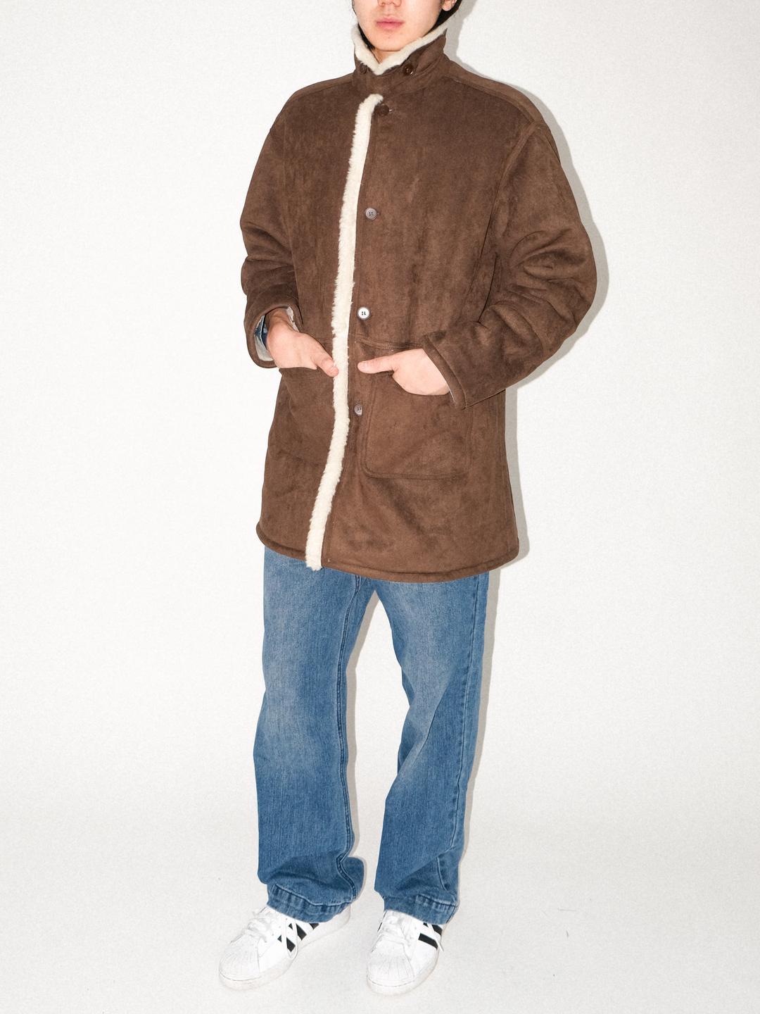 Suede Car Coat