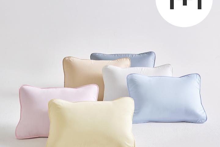 [1+1] 숨쉬는 순면 3D매쉬 밴딩 베개커버