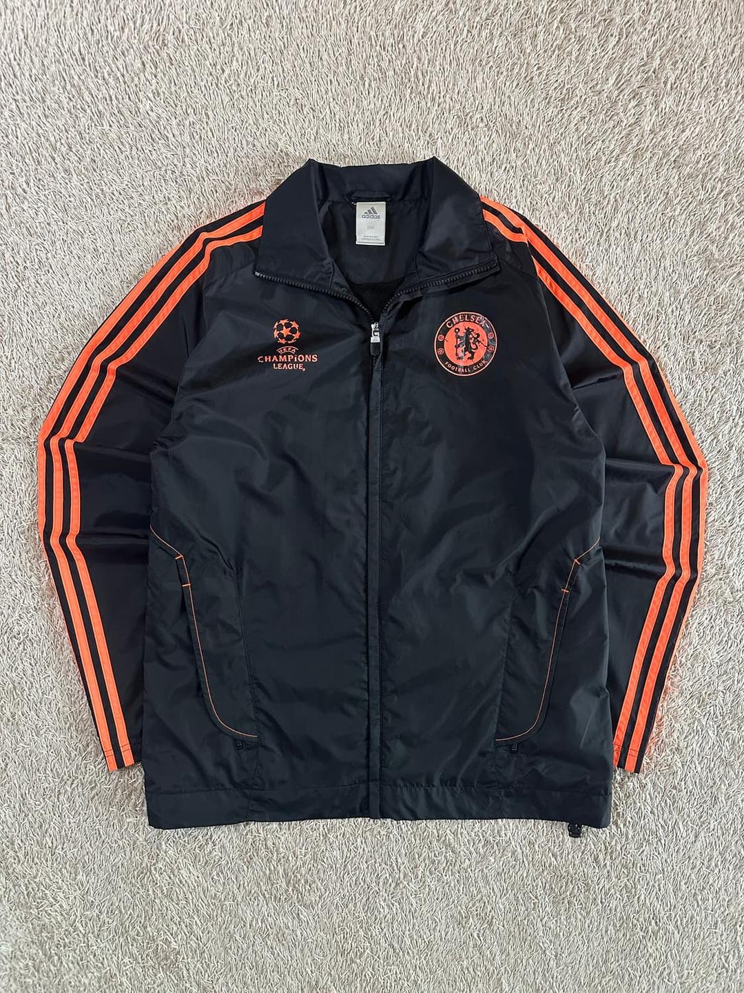 대장급) 아디다스 ADIDAS 첼시 챔피언스 리그 바람막이 자켓 블랙 | 후루츠패밀리