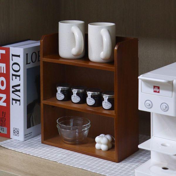 홈카페수납장 미니 우드 주방 맘마존 선반 정리대 2단