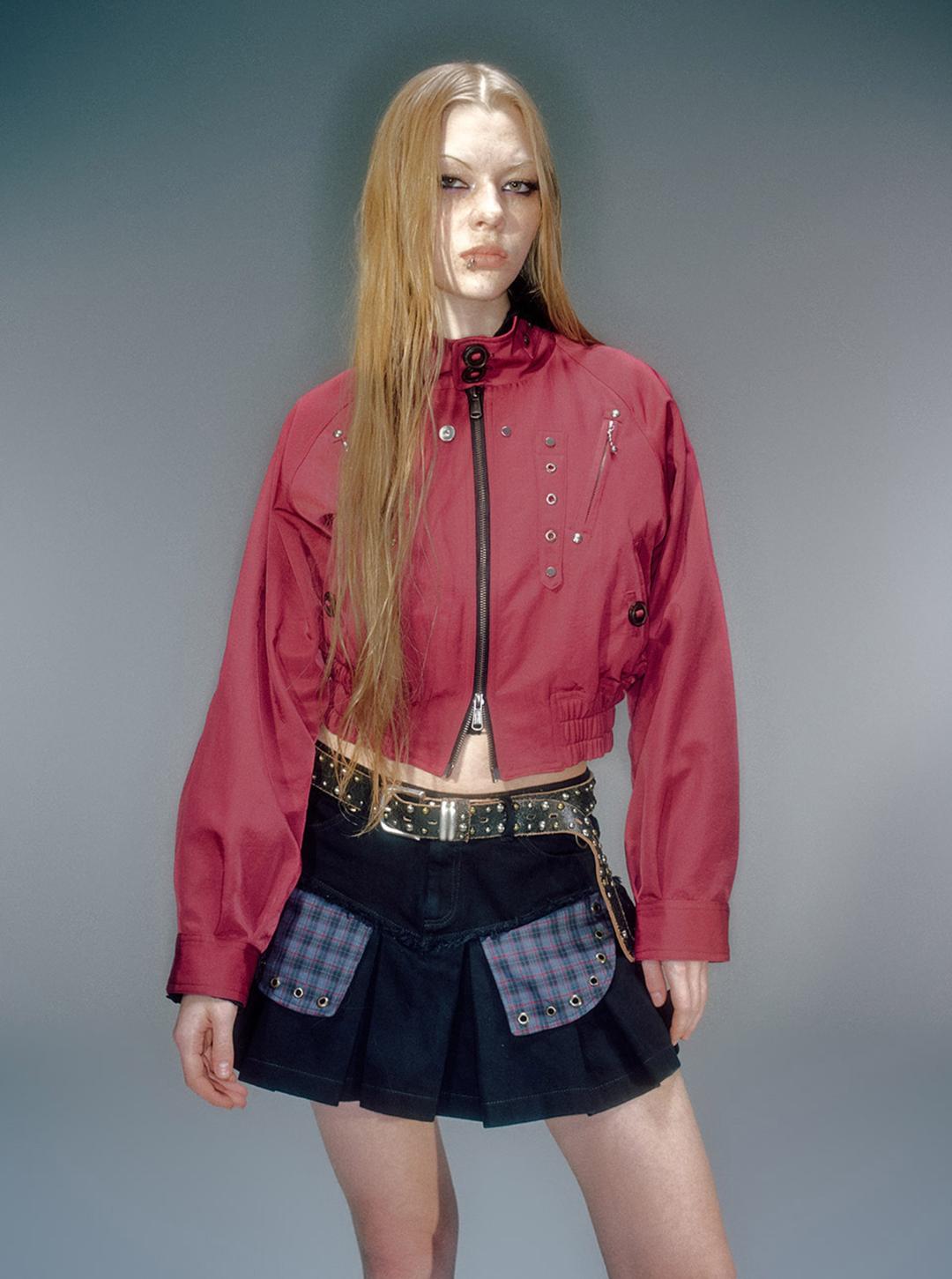 WOMEN WYATT HARRINGTON JACKET BURGUNDY