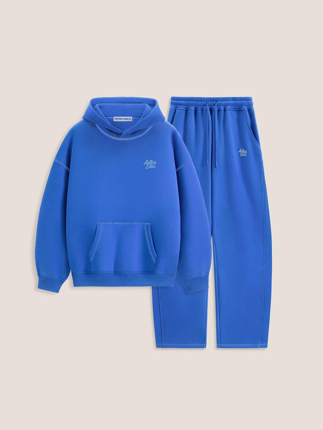 Soufflé Baggy Cloud Hoodie Set - Blue / XS