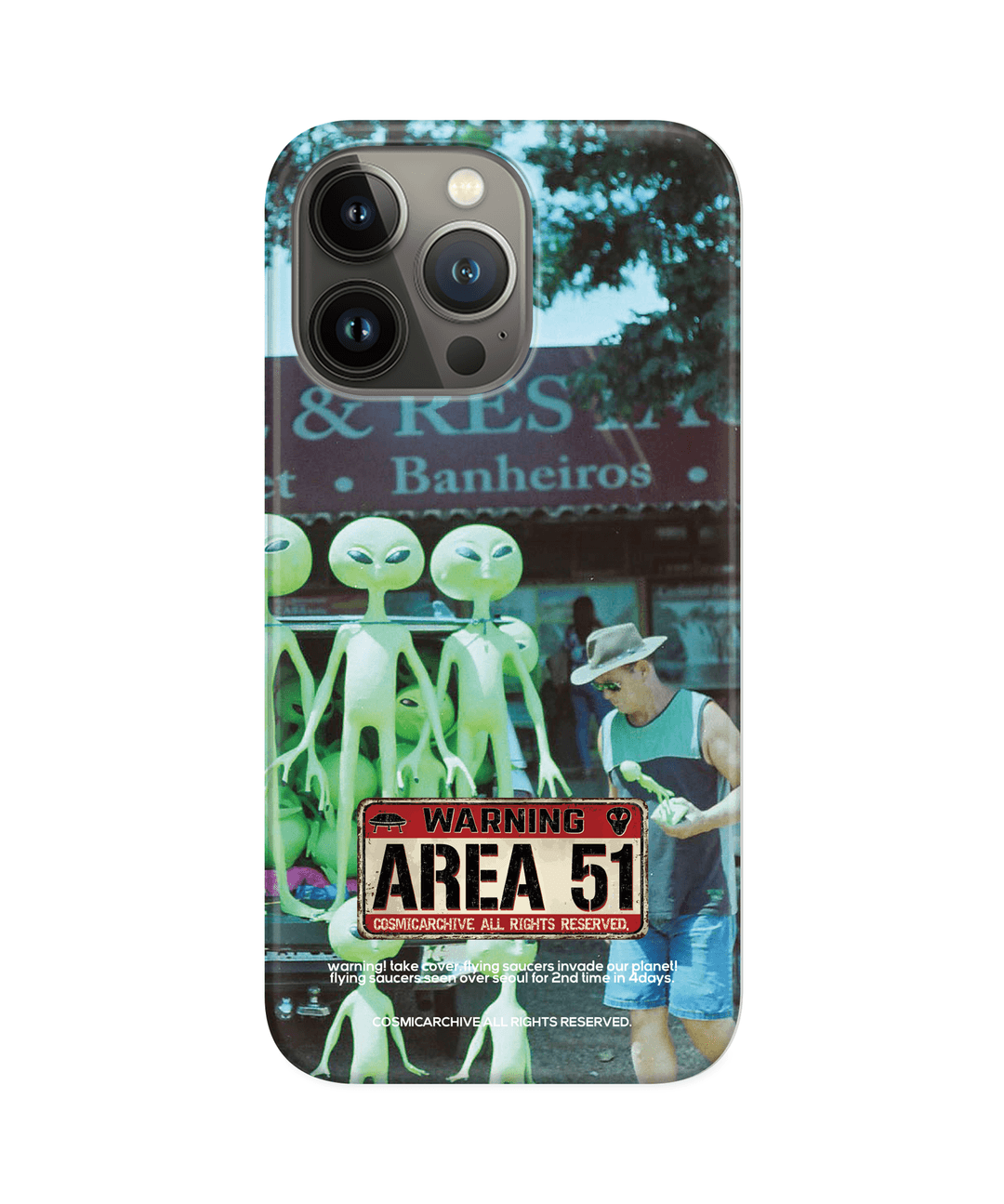 [Phone case] Warning area 51(Little A’le’inn) 하드케이스