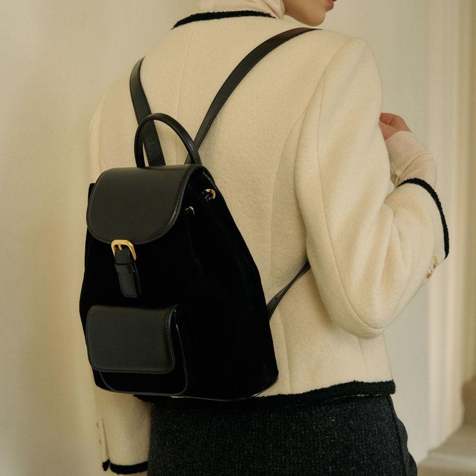 Mellow bag - Suede/Gold, Nylon/Silver