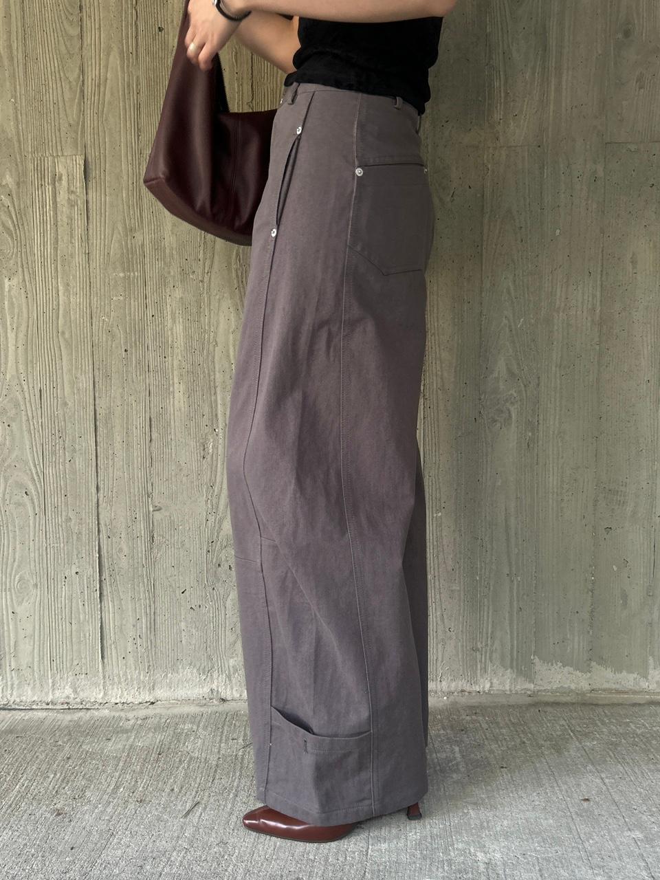RIVET DETAIL WIDE PANTS