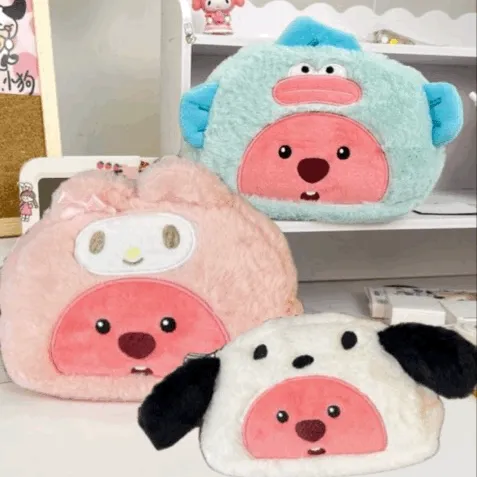 당일출고 새학기 추천 새학기 필통 동물 필통 루피 털 파우치 필통 귀염 필통 산리오 마이멜로디 포차코 한교동 필통 우정필통