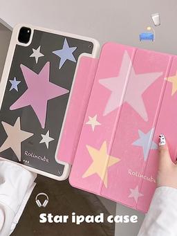 수심 Pink Star Case 아이패드 케이스 핑크 스타 펜슬 수납 에어 별 y2k