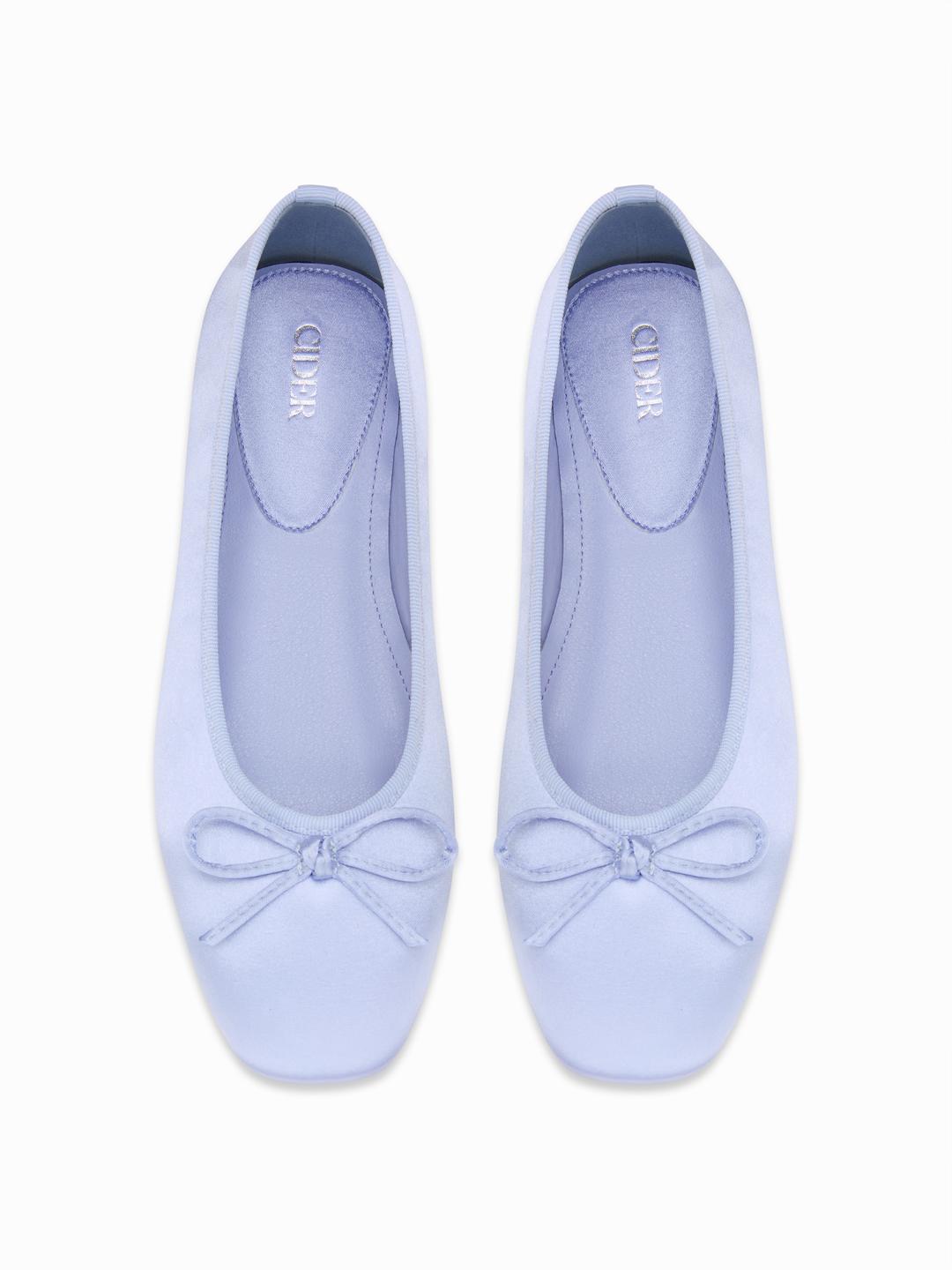 BOWKNOT DECOR SATIN MARY JANE SHOES