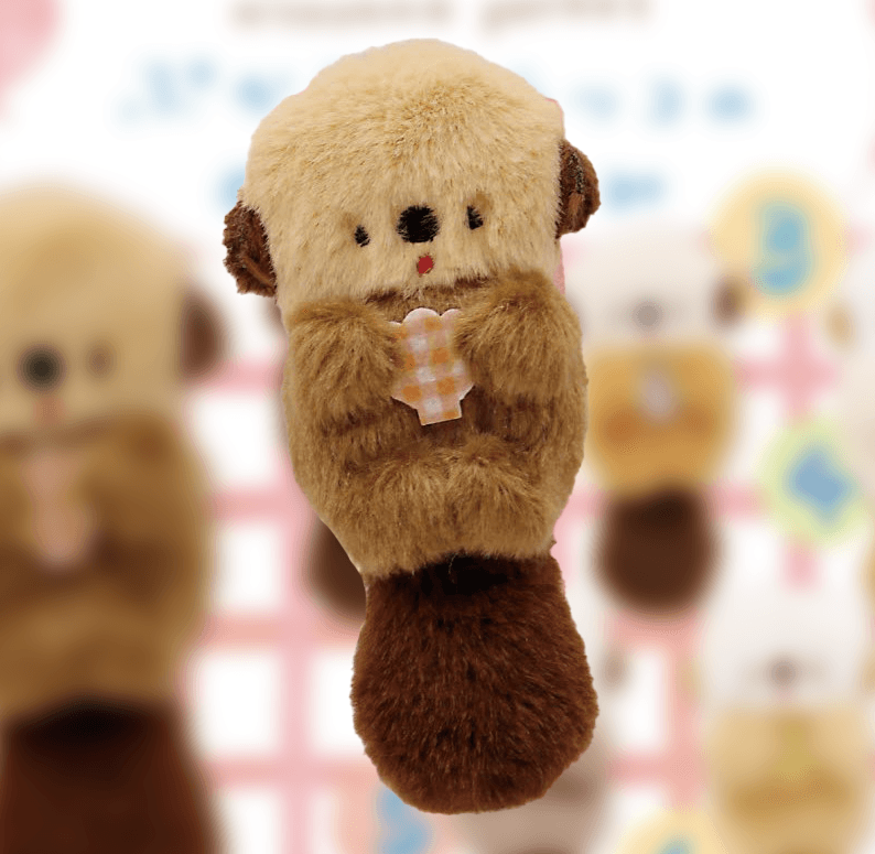 QUALIA 니코야마 푸카푸카 해달 인형 가챠 키홀더 2