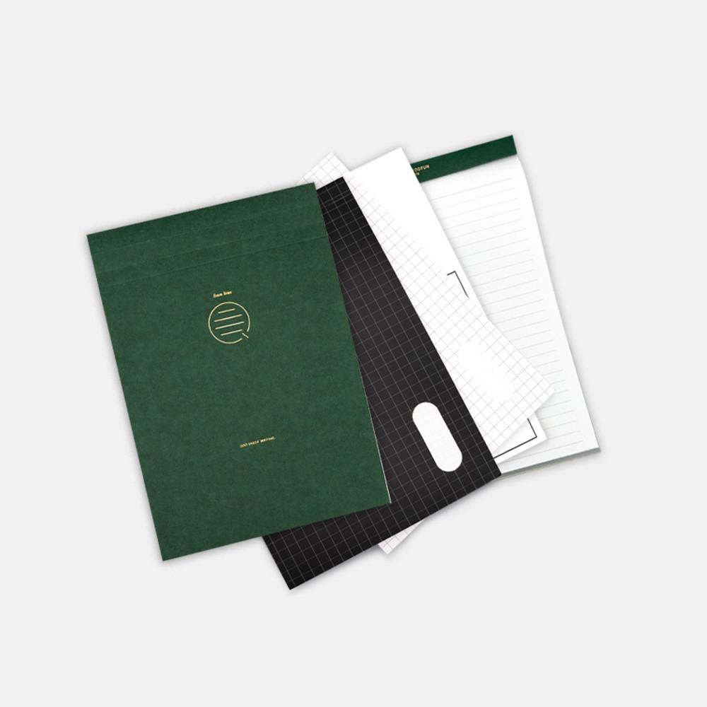 데스크프로젝트 B5 노트패드 메모패드 떡메모지 블랙 화이트 pp 커버 모음