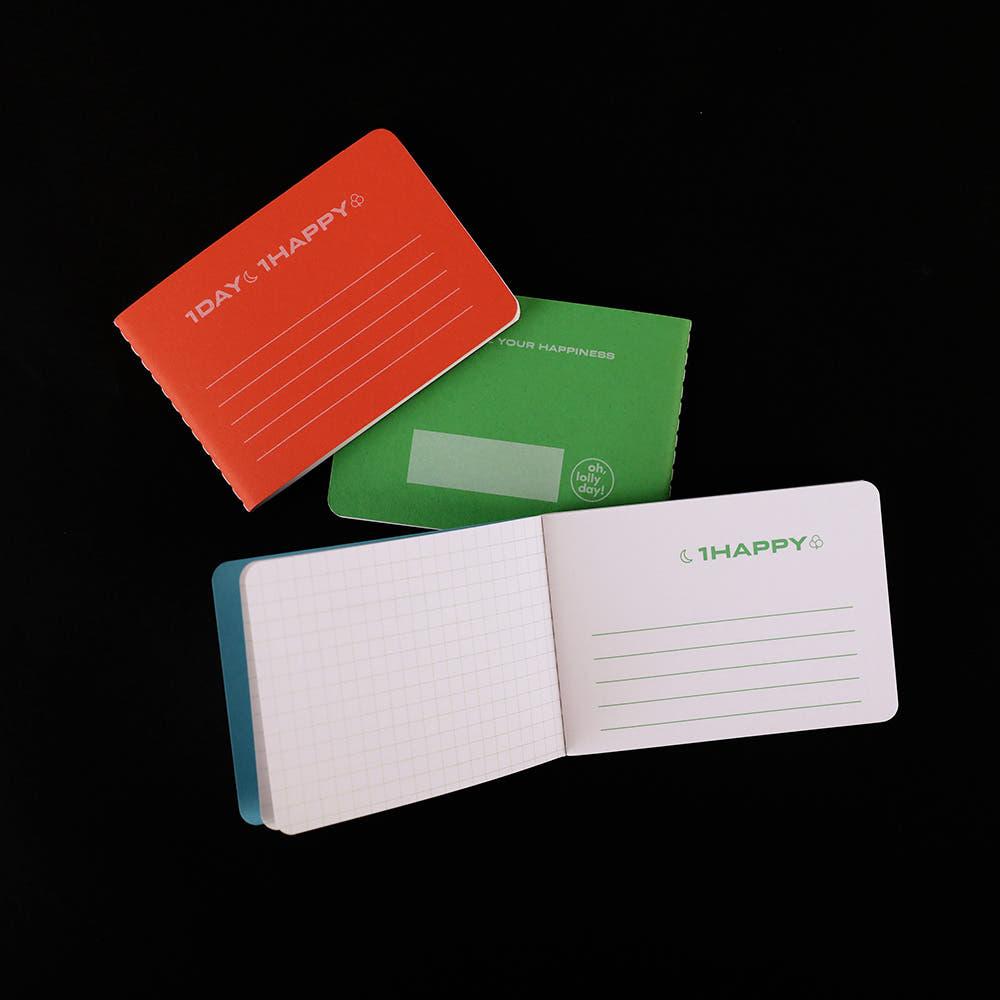 [소확행 기록] 오롤리데이 원데이 원해피 핸디 노트 3종