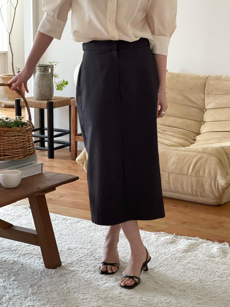 브론즈 루이스 스커트 (3col) - 여름 면 롱스커트 에이치라인 치마