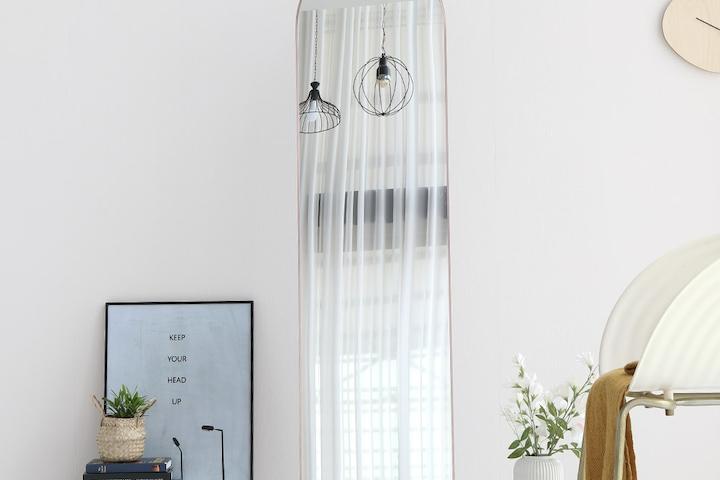 [리퍼] 포비아 비산방지 타원형 전신거울 400X1550 3colors