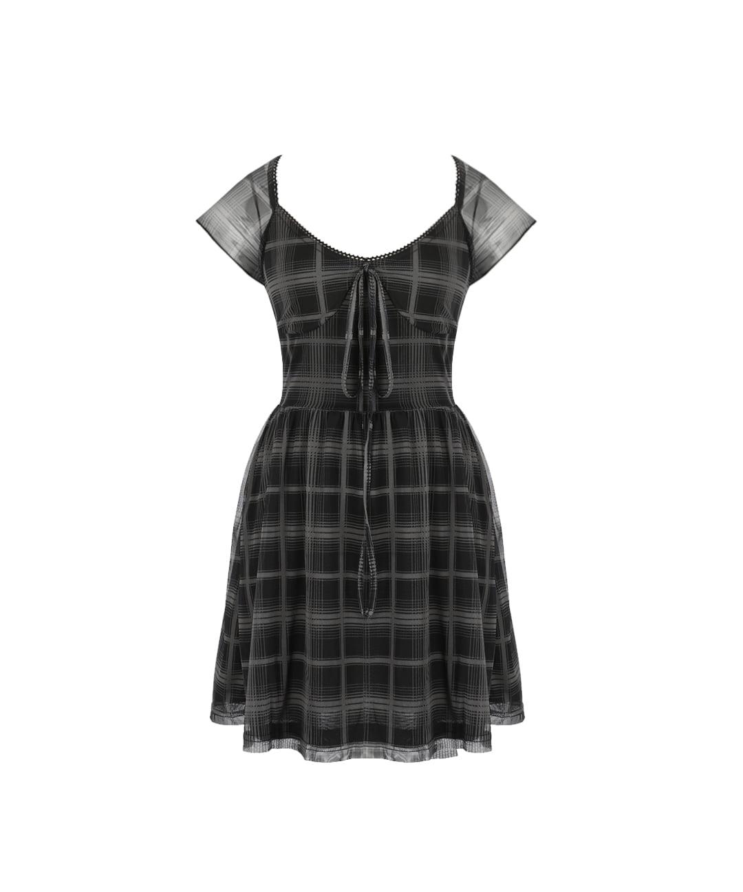 [배송지연] Joy check dress