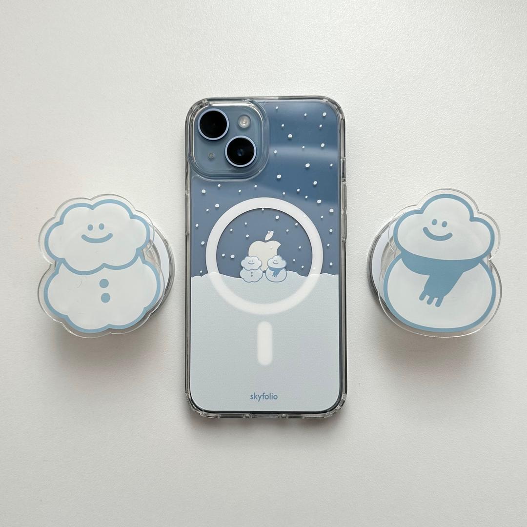 구름눈사람 맥세이프 젤하드 폰케이스