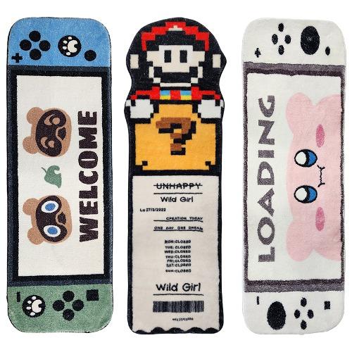 미니러그 침대 틈새 쇼파 닌텐도 케릭터 러그