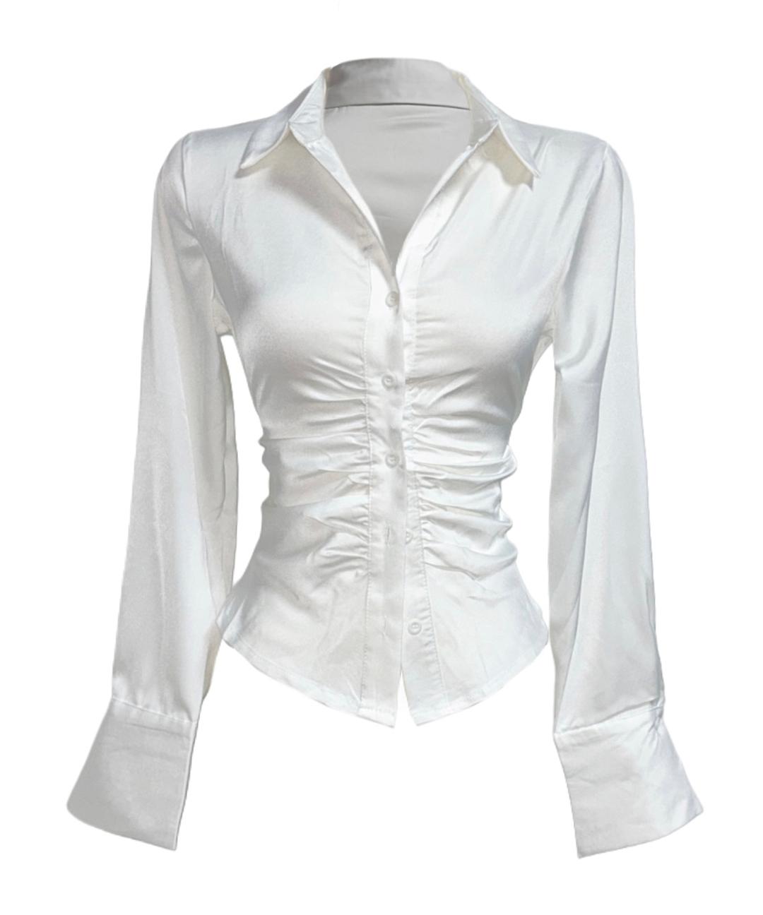 [SOULMADE] Illusion satin silk shirt (1. WHITE)