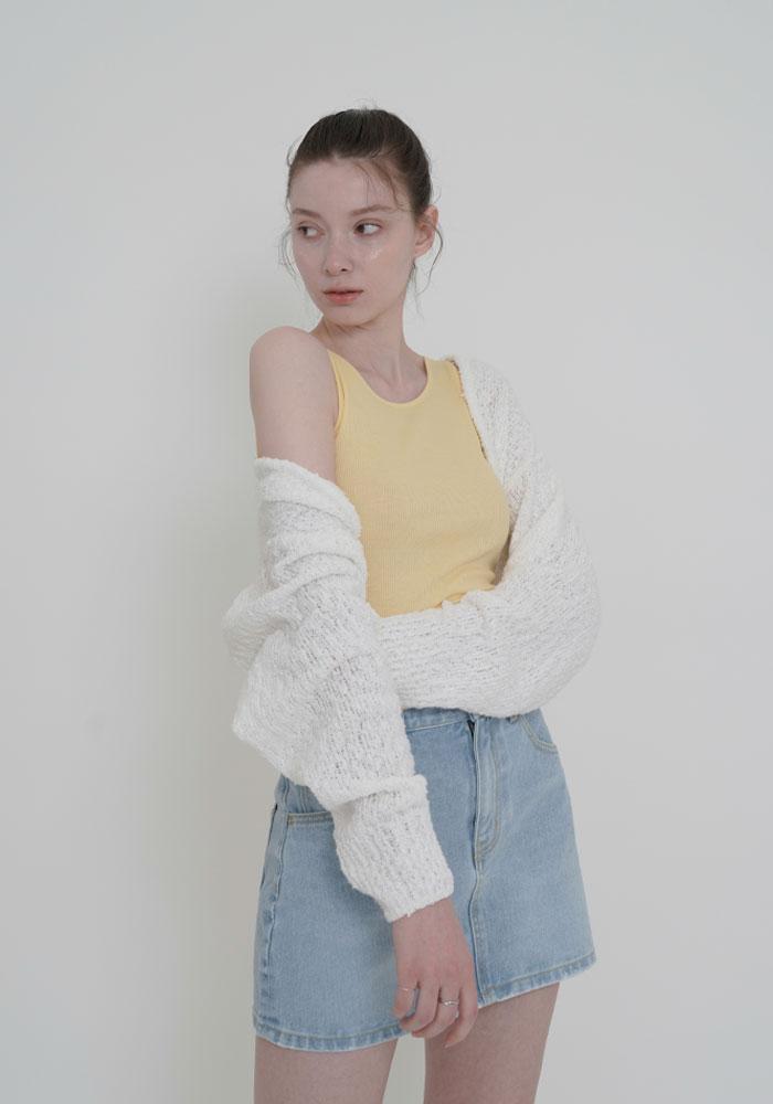 SWEET POPPING BOLERO-WHITE