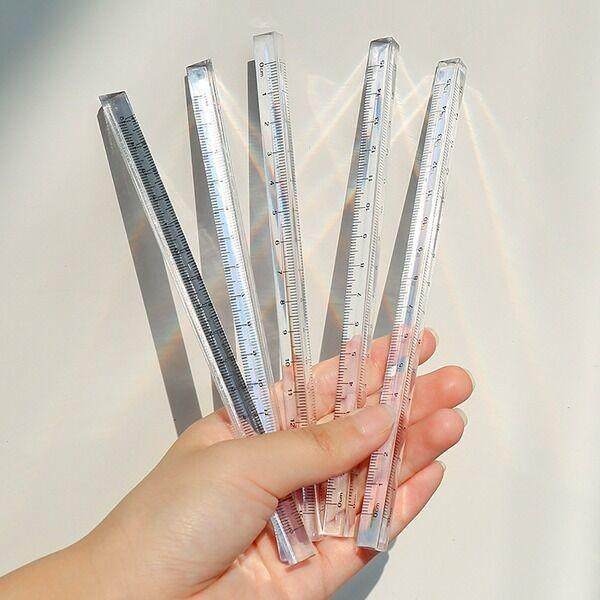 입체 투명 삼각 15cm 자