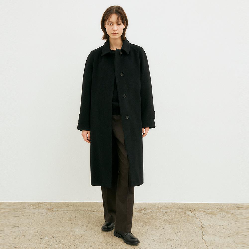 Wool Iong coat (Black)