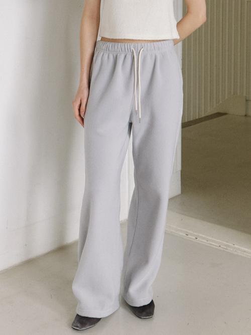 fleece easy pants - misty blue gray